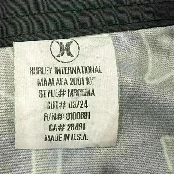 Vintage Y2K Hurley International Boardshorts Swim Trunk Shorts Floral Mens SZ 33 - Picture 4 of 13